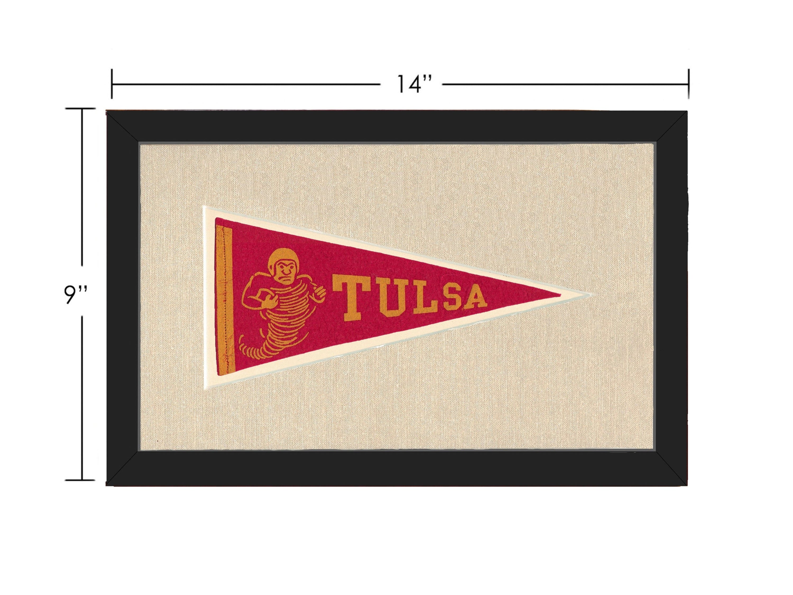 Americana Memories Vintage Pennants and Memorabilia Vintage Tulsa University Pennant