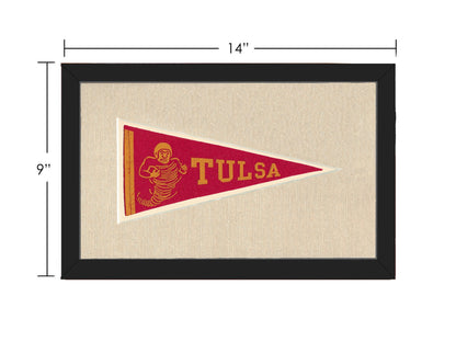 Americana Memories Vintage Pennants and Memorabilia Vintage Tulsa University Pennant