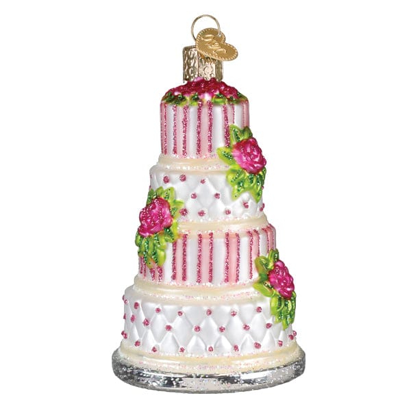 Old World Christmas 4 X 2.5 X 2.5 / 32708 Elegant Wedding Cake Ornament