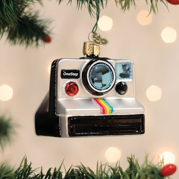 Old World Christmas 1.5 X 3.25 X 2.25 / 32739 Polaroid Onestep Camera Ornament