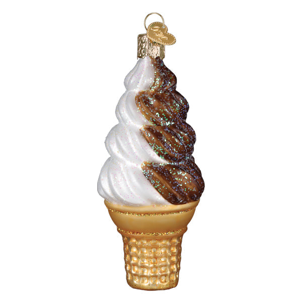 Chocolate Swirl Soft Serve Ornament