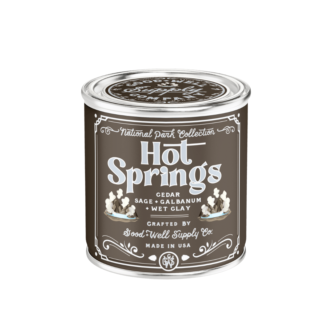 Good &amp; Well Supply Co Candles Hot Springs National Park Candle