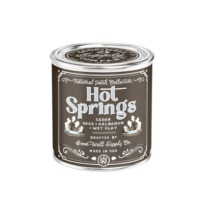 Good &amp; Well Supply Co Candles Hot Springs National Park Candle