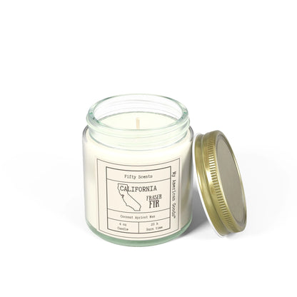 California Frasier Fir Scented Candle - Coconut Apricot Wax - My American Goods