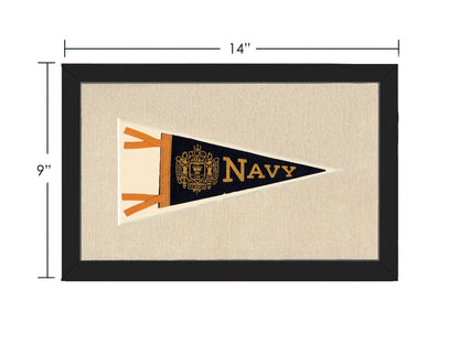 Americana Memories Vintage Pennants and Memorabilia Vintage Navy Pennant