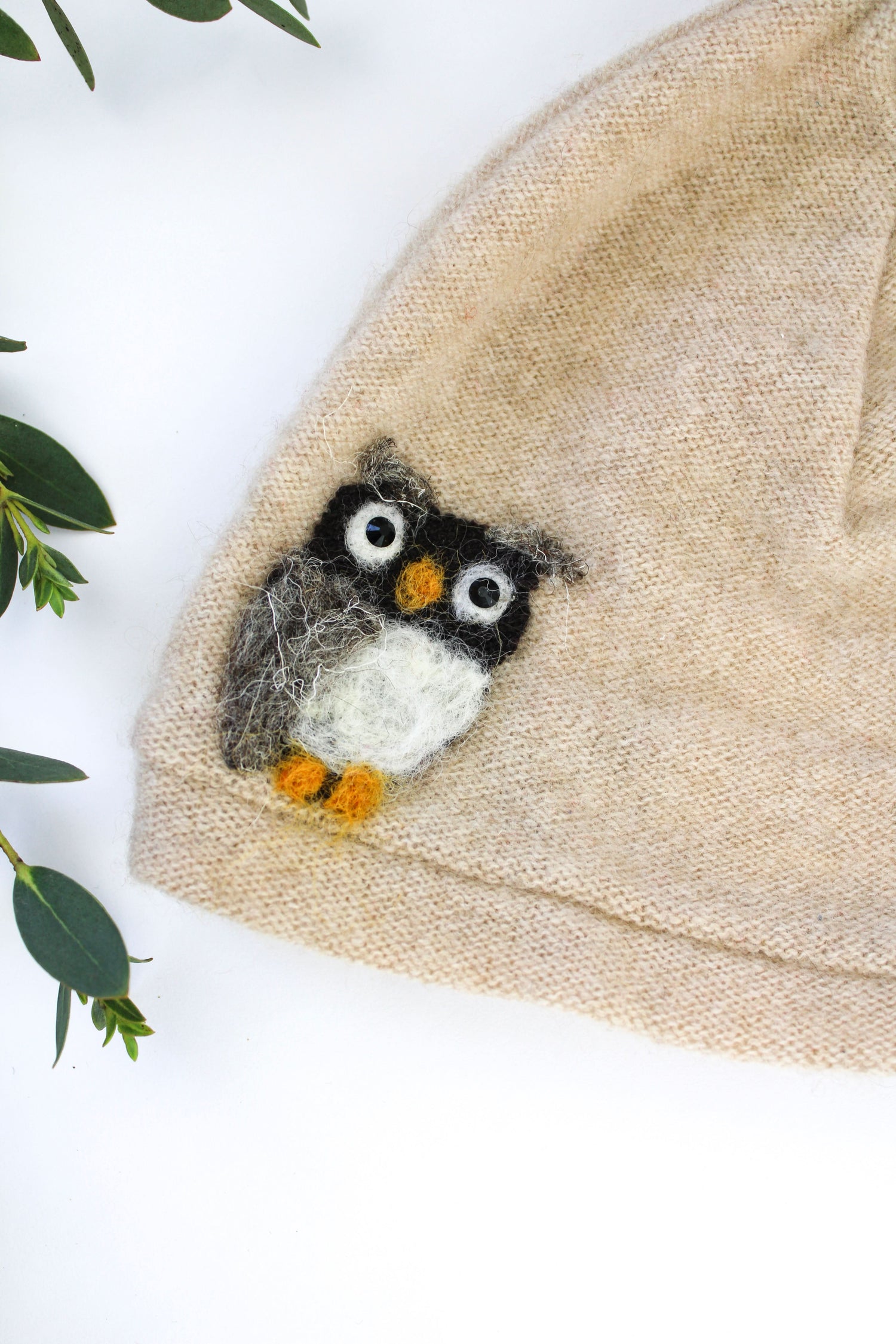 Owl Cashmere Hat - Baby - My American Goods