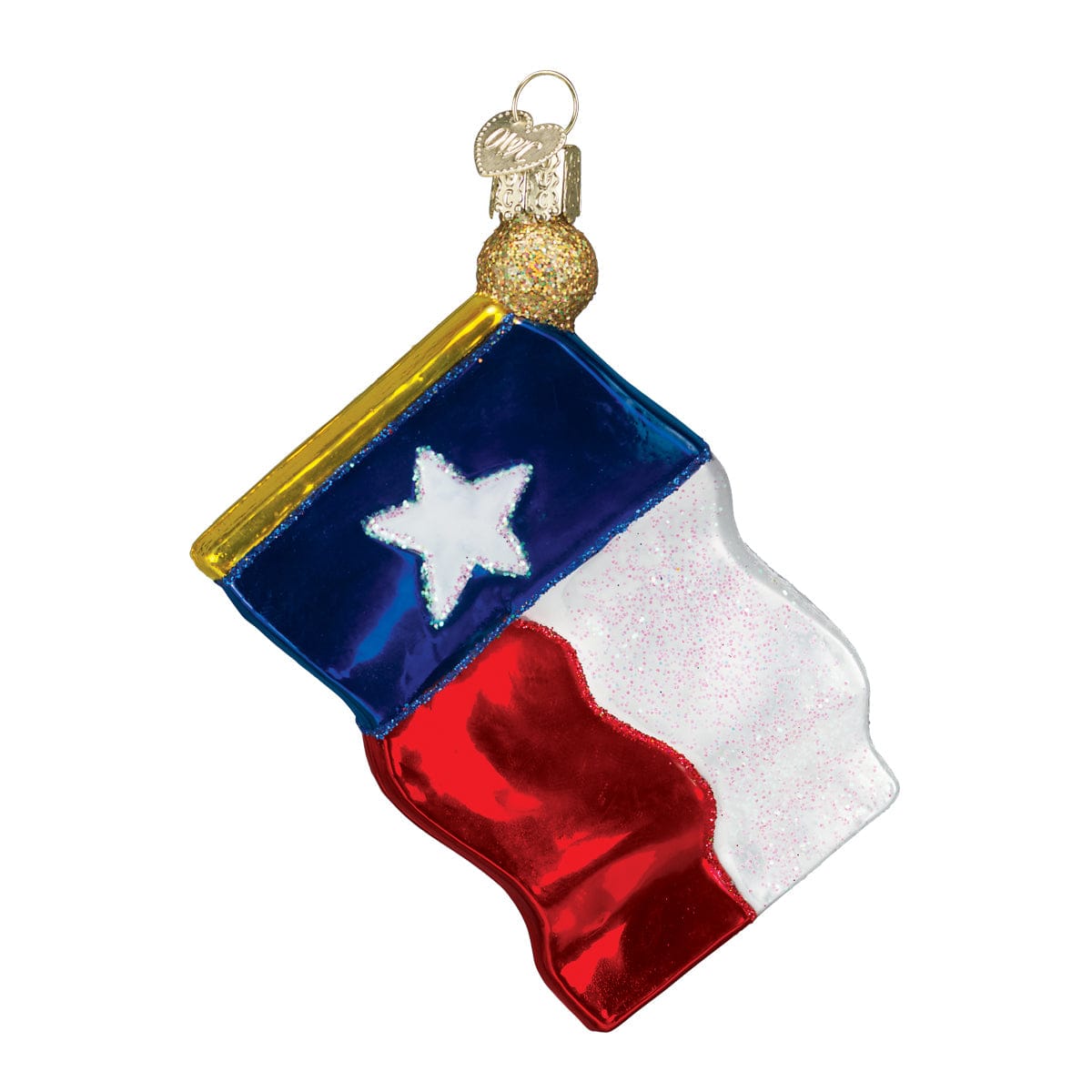 Old World Christmas 4.5 X 3.75 X 0.75 / 36045 Texas State Flag Ornament