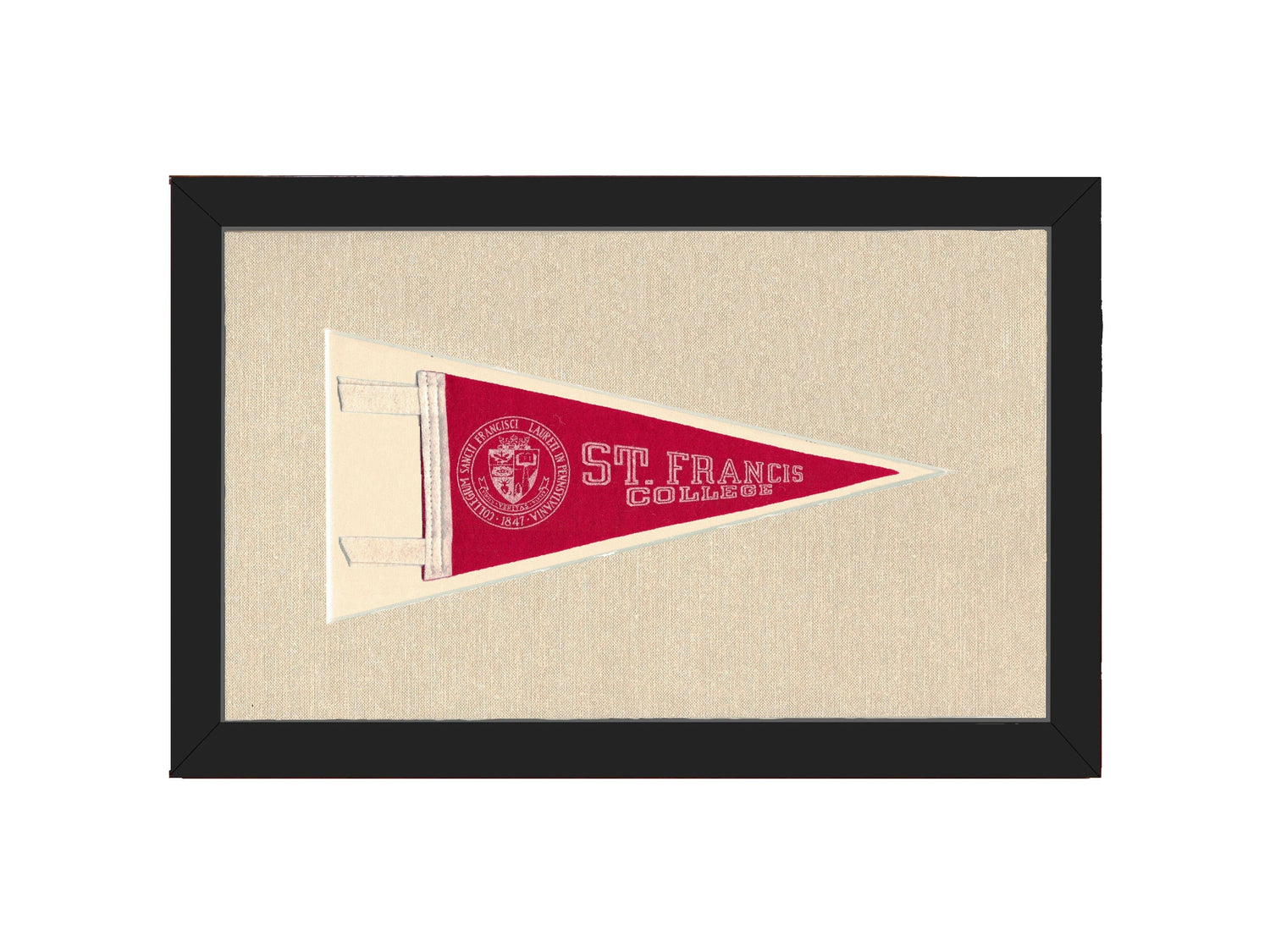 Americana Memories Vintage Pennants and Memorabilia Vintage St Francis College Pennant