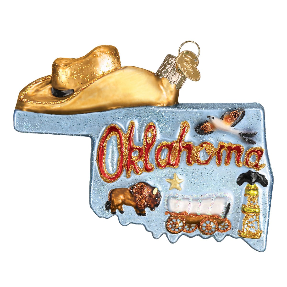 Old World Christmas 3.25 X 4 X 0.75 / 36224 State Of Oklahoma Ornament