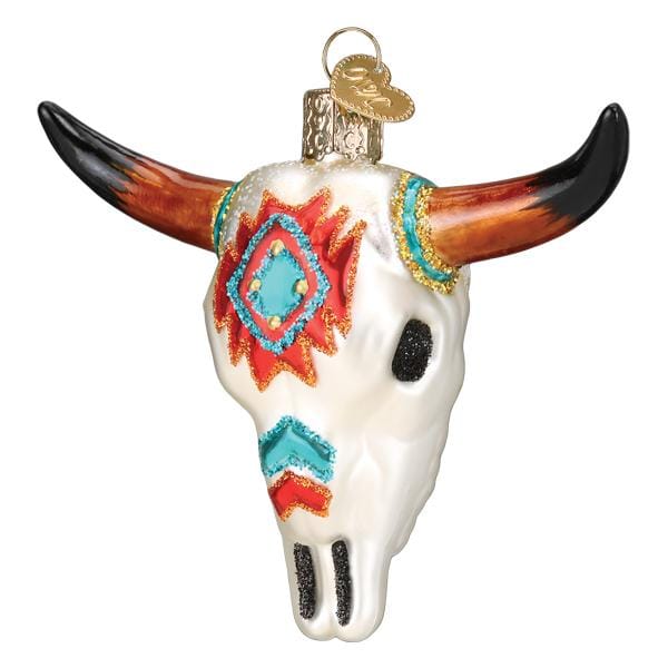 Old World Christmas 4 X 1.5 X 3.5 / 36290 Southwestern Steer Skull Ornament