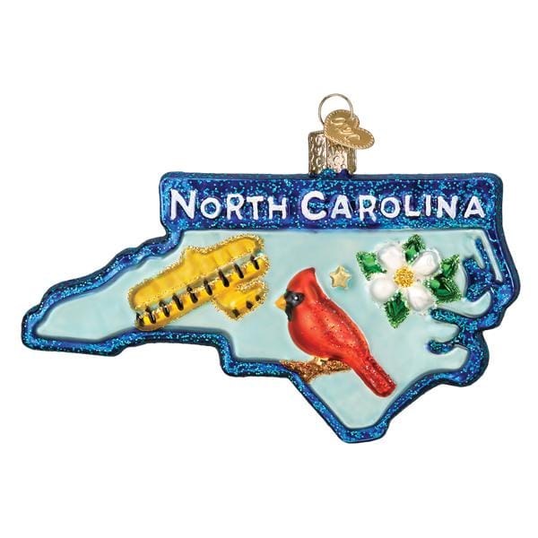 Old World Christmas 0.75 X 3.25 X 5 / 36296 State Of North Carolina Ornament