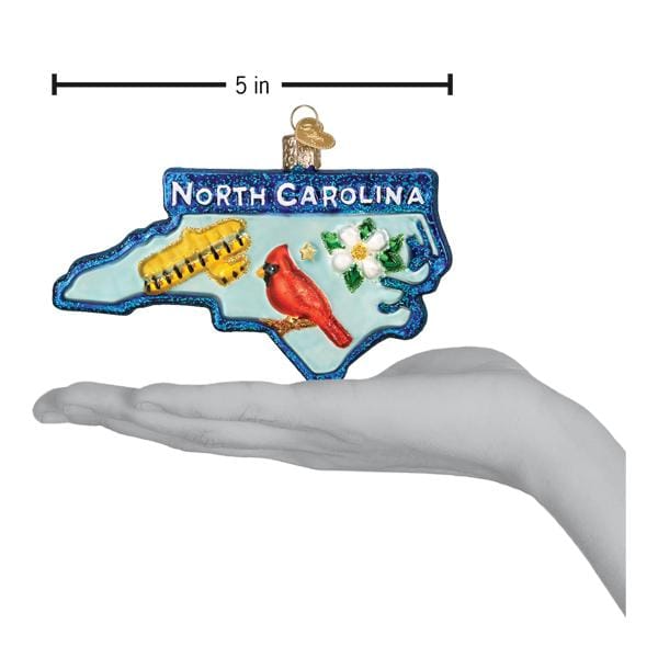 Old World Christmas 0.75 X 3.25 X 5 / 36296 State Of North Carolina Ornament