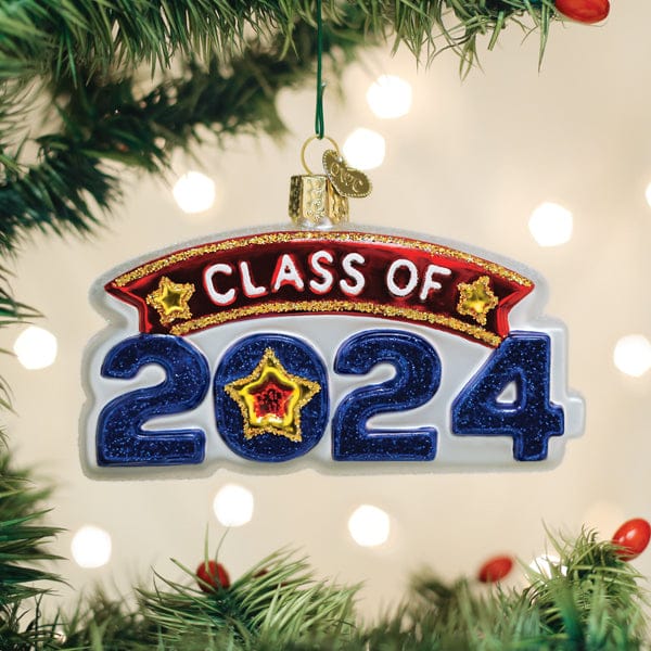 Old World Christmas 2.5 X 4.25 X 1 / 36322 Class Of 2024 Ornament