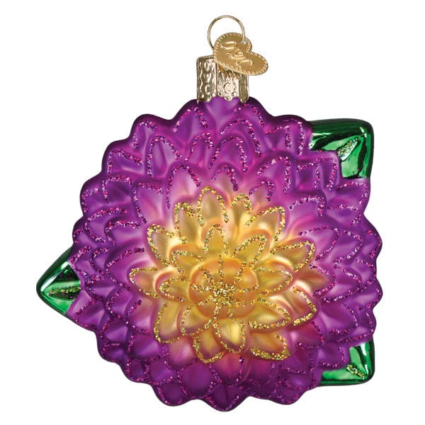 Old World Christmas 3.5 X 3.5 X 1.5 / 36347 Dahlia Ornament
