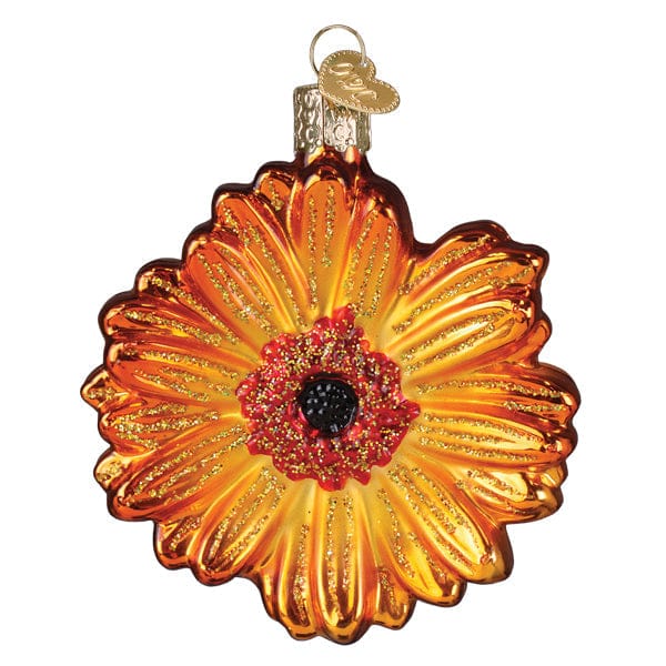 Old World Christmas 3.75 X 3.25 X 0.5 / 36349 Sunset Gerbera Daisy Ornament