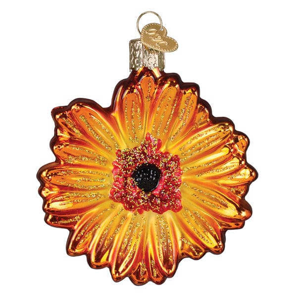 Old World Christmas 3.75 X 3.25 X 0.5 / 36349 Sunset Gerbera Daisy Ornament