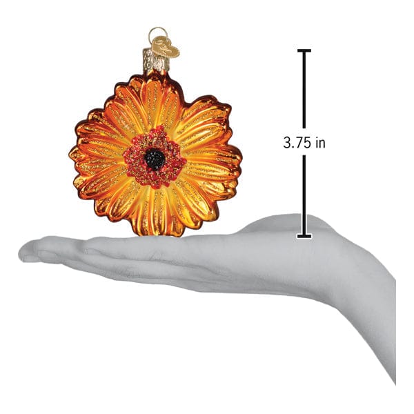 Old World Christmas 3.75 X 3.25 X 0.5 / 36349 Sunset Gerbera Daisy Ornament