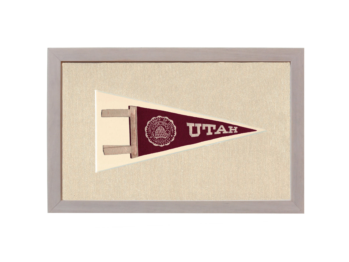 Vintage University of Utah Pennant