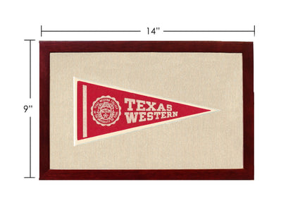 Americana Memories Vintage Pennants and Memorabilia Vintage Texas Western College  Pennant