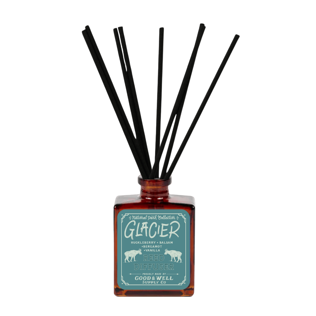 Good &amp; Well Supply Co Glacier National Park Reed Diffuser