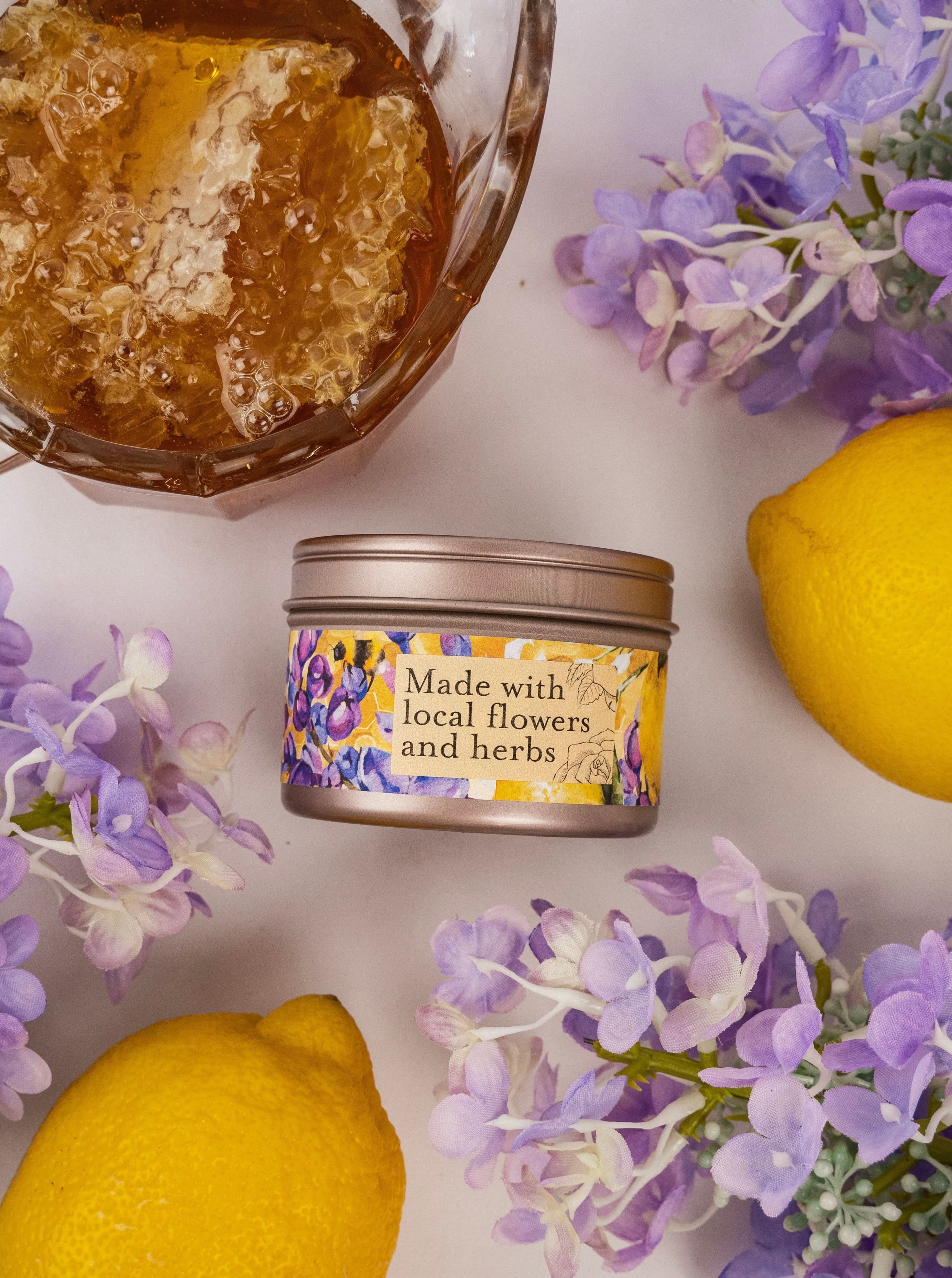 Ash &amp; Rose candle NECTAR Lilac Lemon Honey Candle