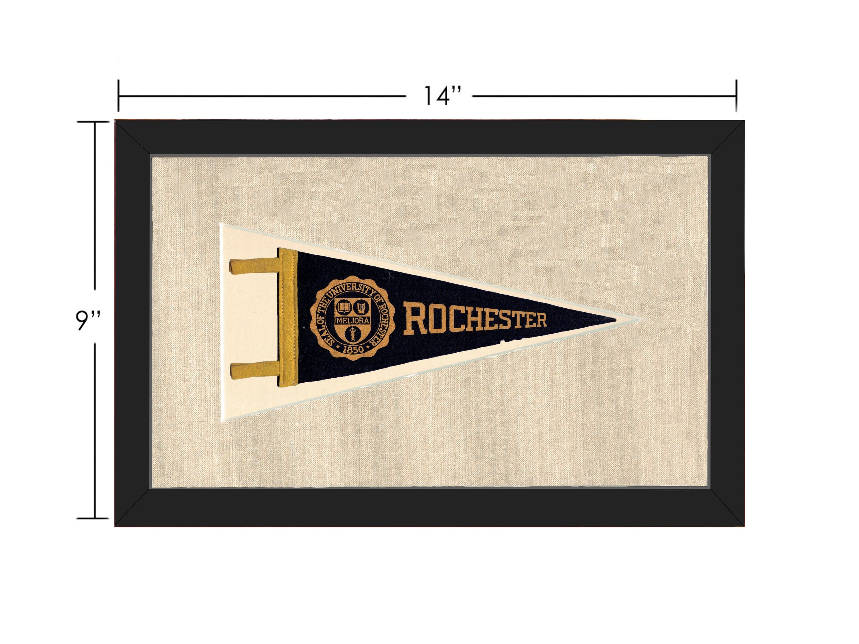 Vintage University of Rochester Pennant