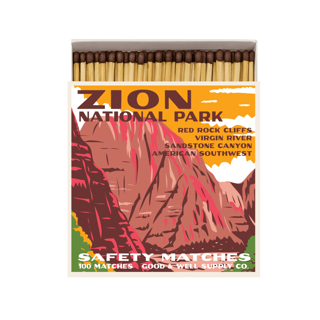 Good &amp; Well Supply Co. Zion Vintage National Park Cabin Matches