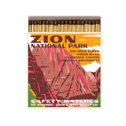 Good &amp; Well Supply Co. Zion Vintage National Park Cabin Matches