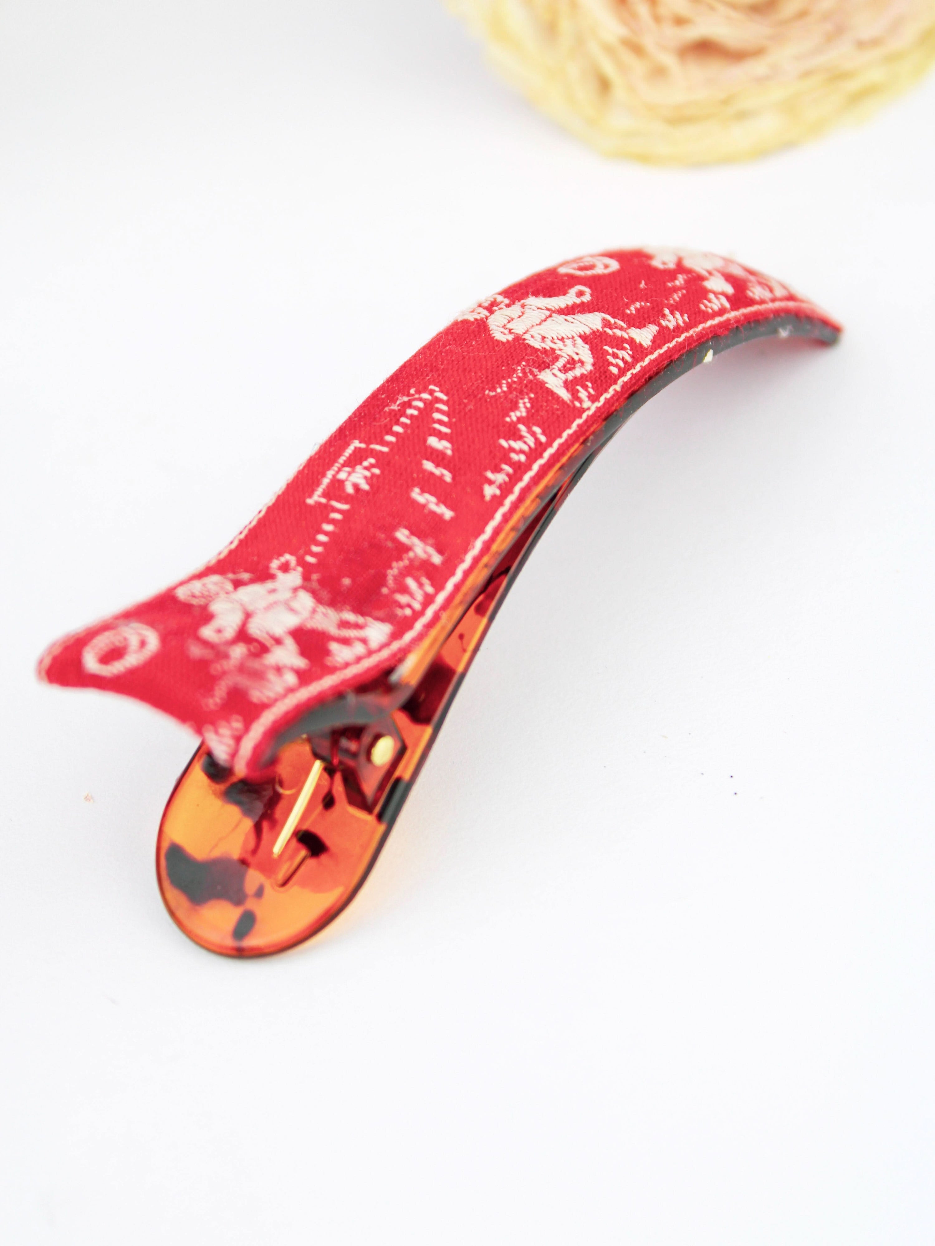Ash &amp; Rose Hair Clip French Football Soccer Hair Clip