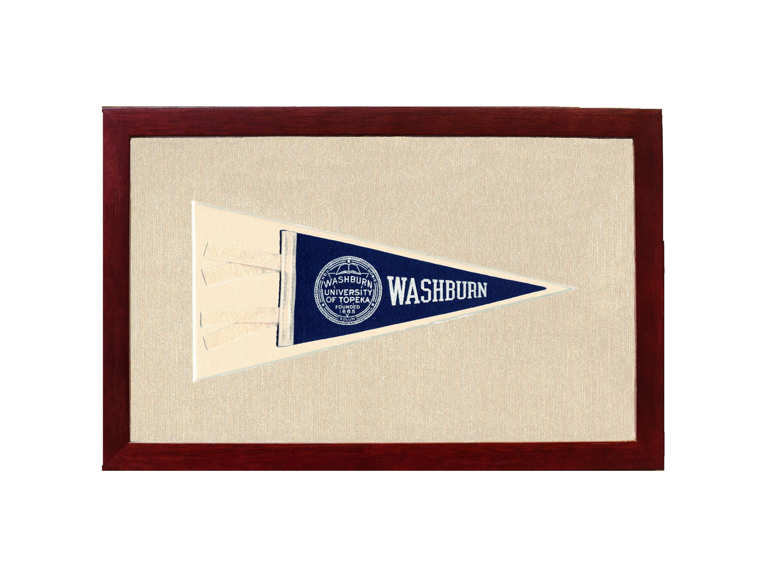 Americana Memories Vintage Pennants and Memorabilia Vintage Washburn University Pennant