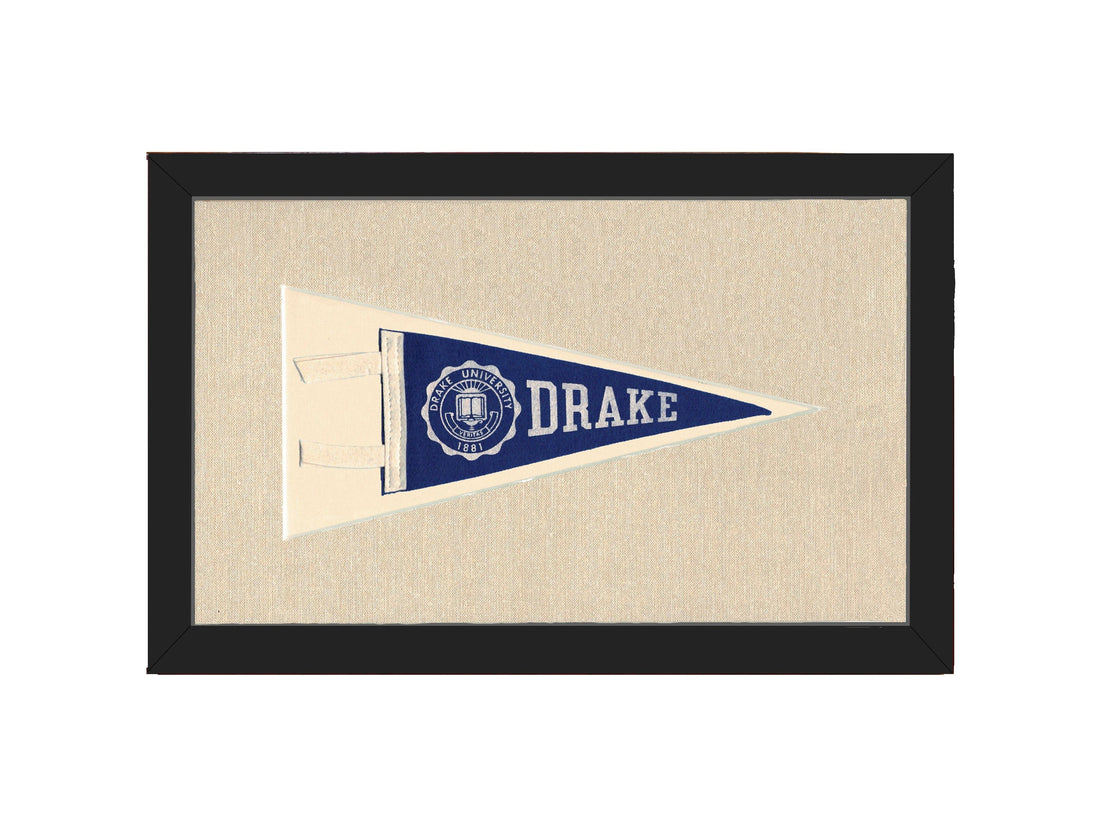 Americana Memories Vintage Pennants and Memorabilia Vintage Drake University Pennant