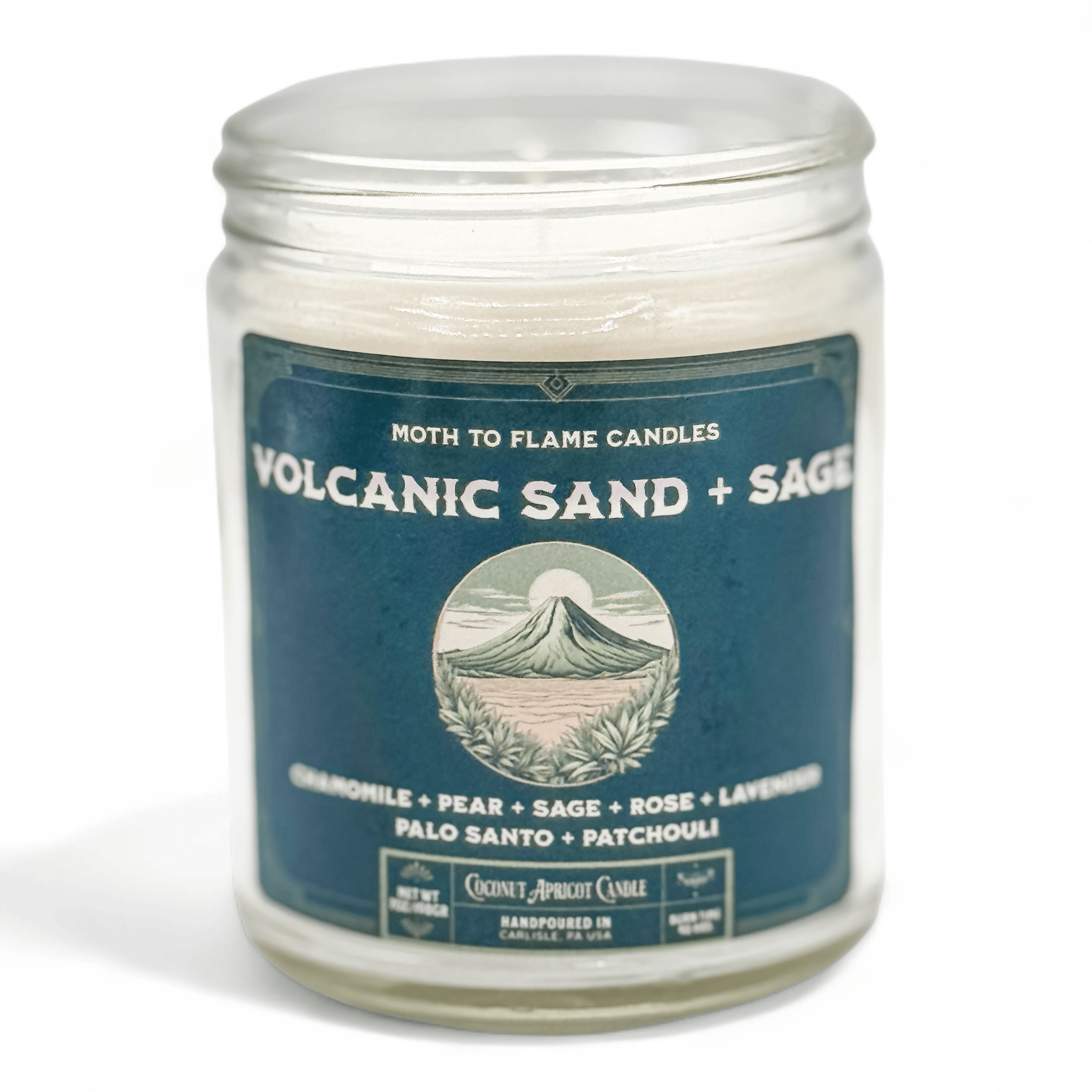 Moth to Flame Candles Candles Volcanic Sand + Sage - 7 oz candle