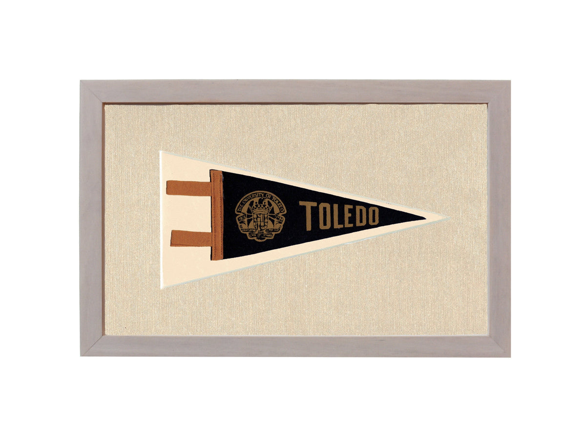 Americana Memories Vintage Pennants and Memorabilia Vintage University of Toledo Pennant