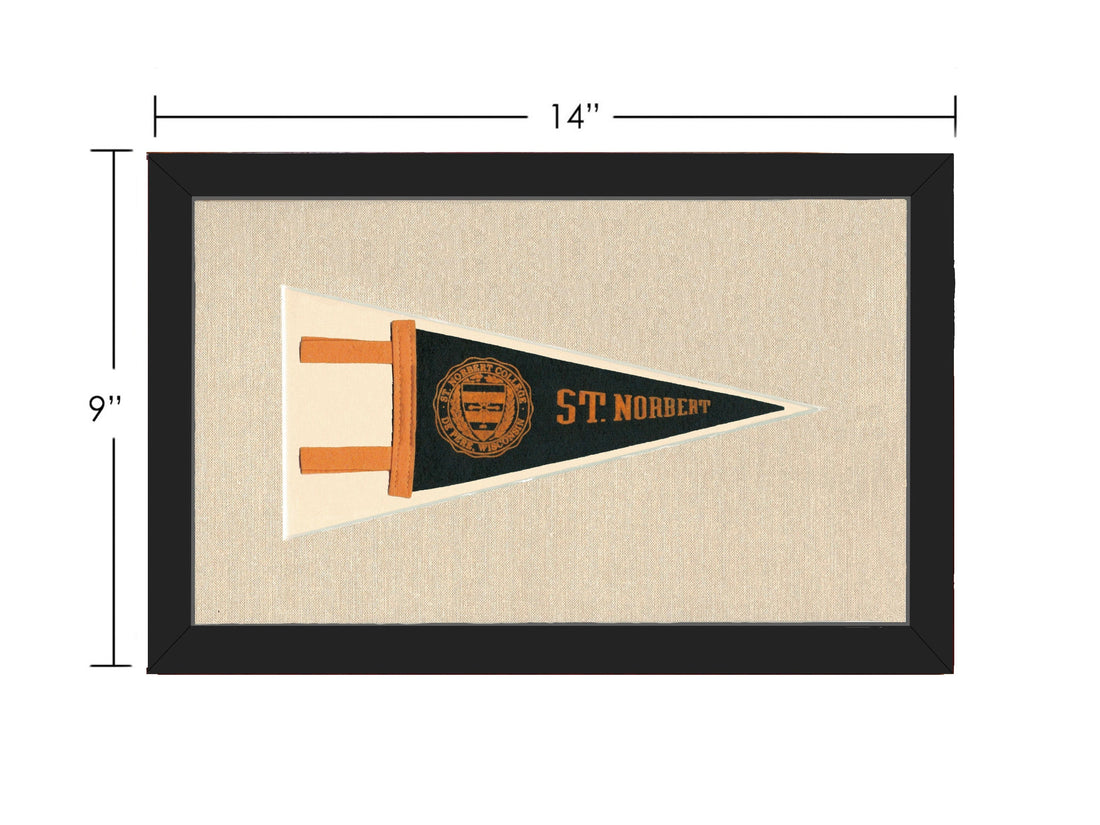 Americana Memories Vintage Pennants and Memorabilia Vintage St Norbert College Pennant