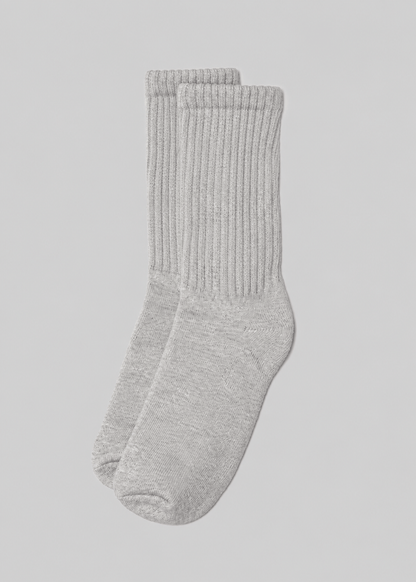 American Trench Retro Sock heather grey / REG The Solids