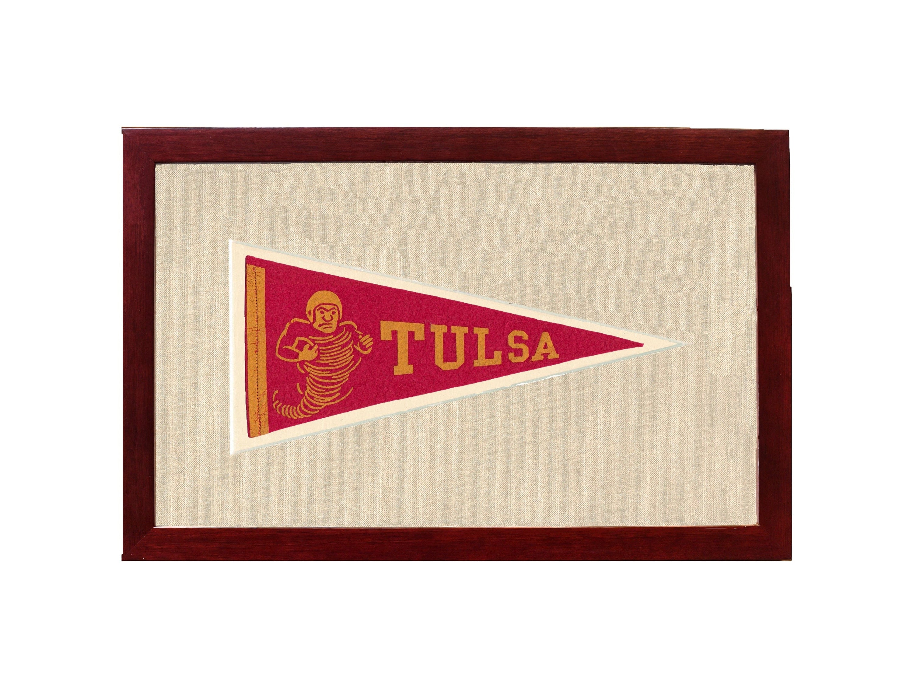 Americana Memories Vintage Pennants and Memorabilia Vintage Tulsa University Pennant
