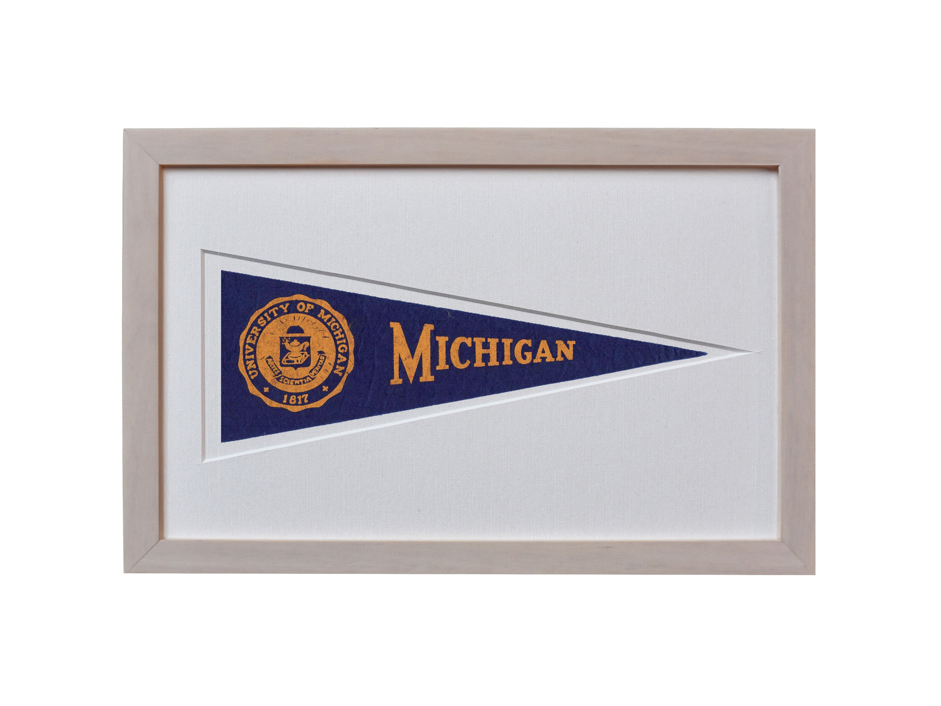 Vintage University of Michigan Hormel Pennant