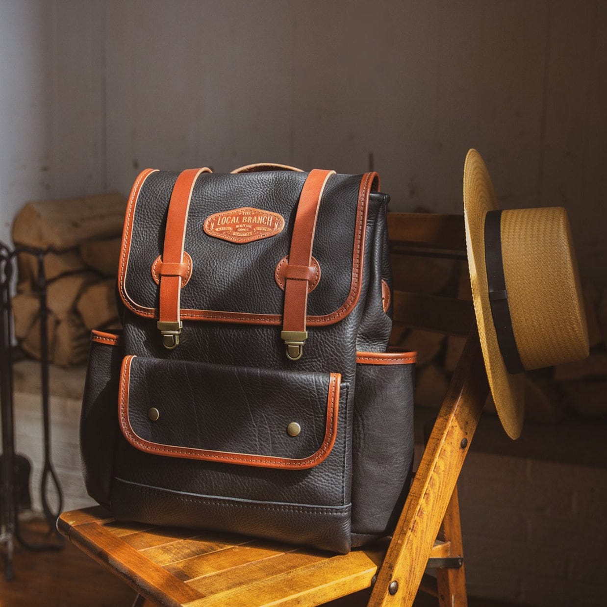 The Local Branch Leather Adventurer Rucksack - USA Made