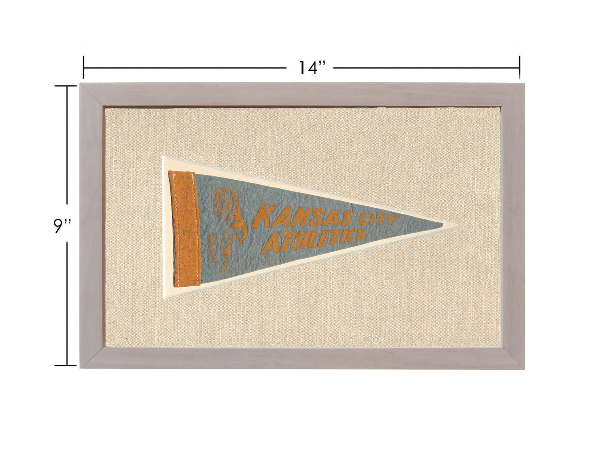 Vintage Kansas City Athletics Pennant