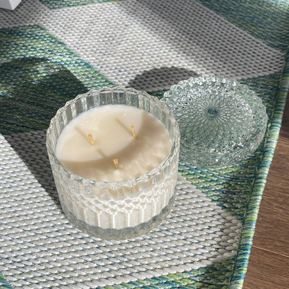 Oddly Brewed Soy candle Matcha Lemonade Cloe Crystal Candle