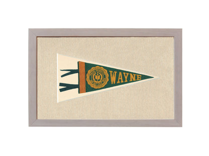 Americana Memories Vintage Pennants and Memorabilia Vintage Wayne University Pennant