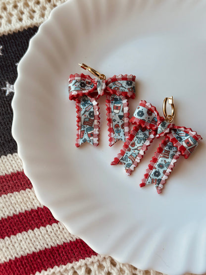 Shop Something Earthy Earrings Americana Ribbons