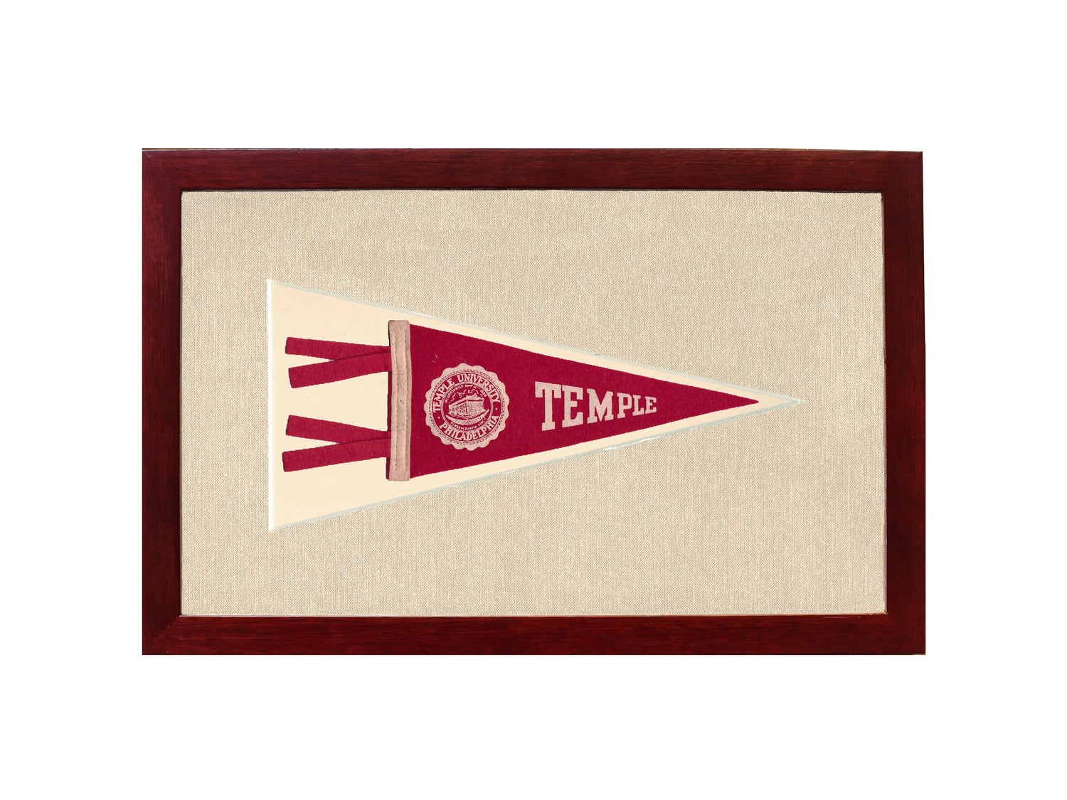 Vintage Temple University Pennant