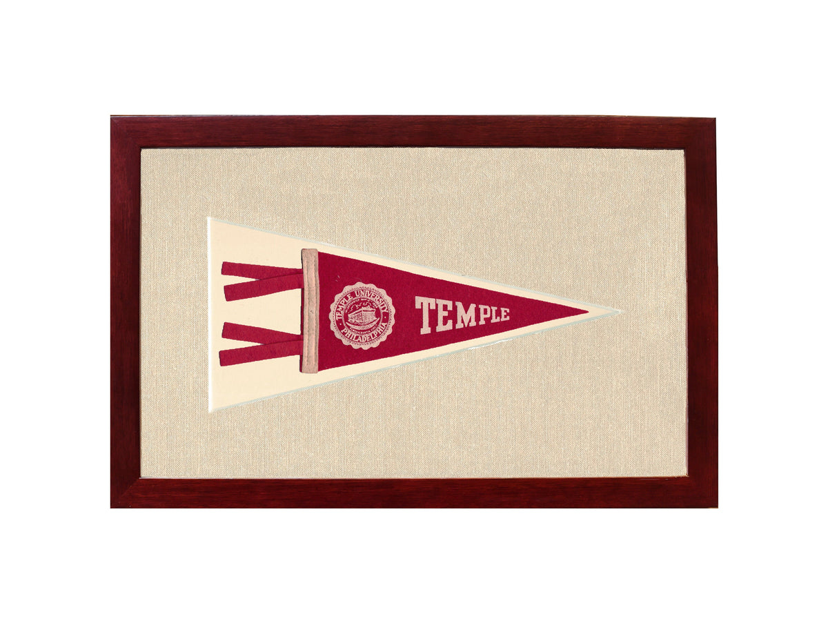 Vintage Temple University Pennant