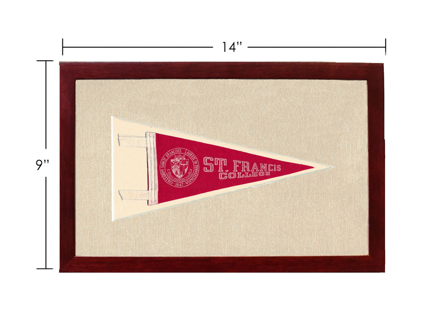 Americana Memories Vintage Pennants and Memorabilia Vintage St Francis College Pennant
