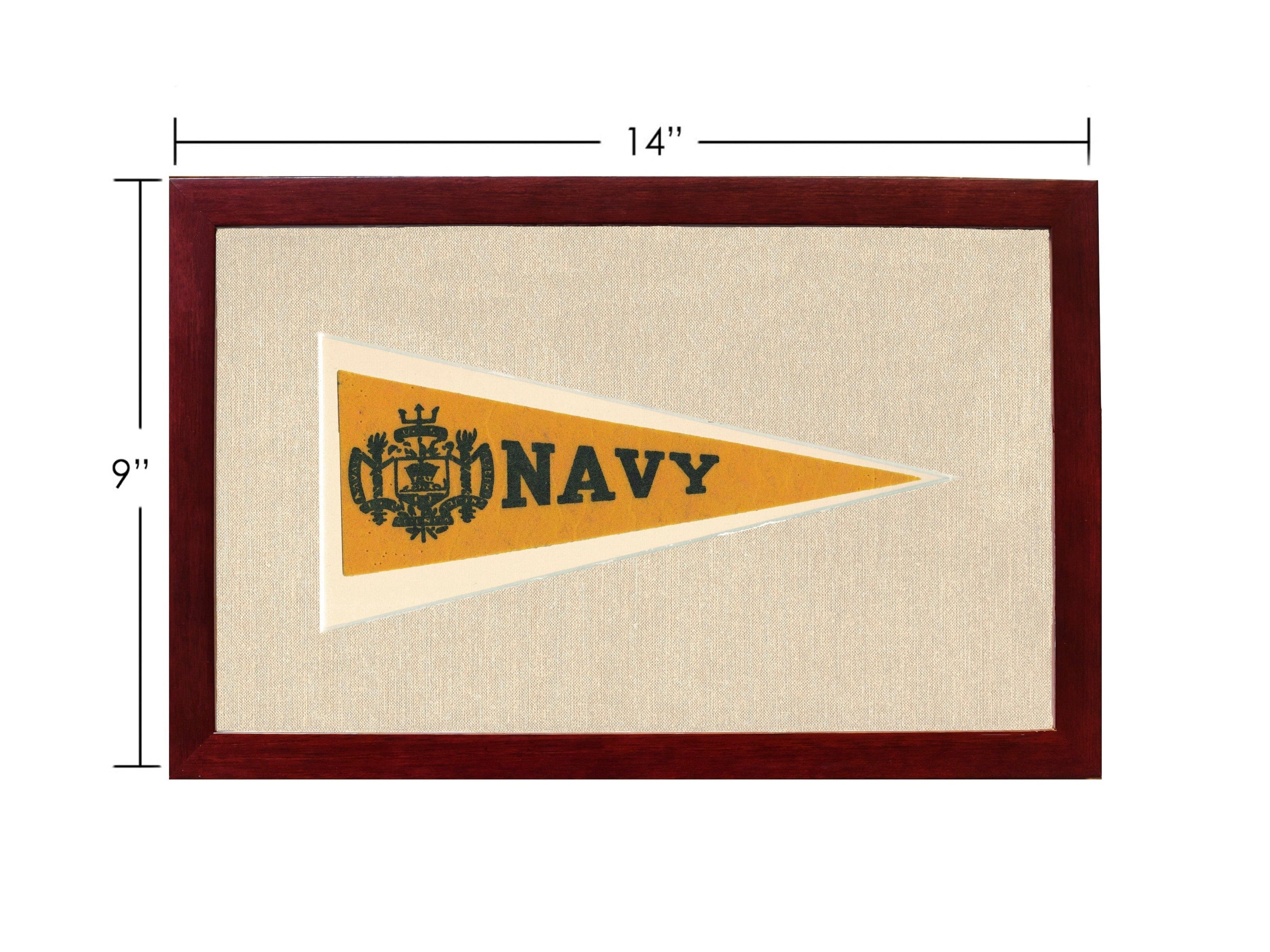 Americana Memories Vintage Pennants and Memorabilia Vintage Navy Pennant