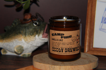 Oddly Brewed Candles Campfire Soy Candle