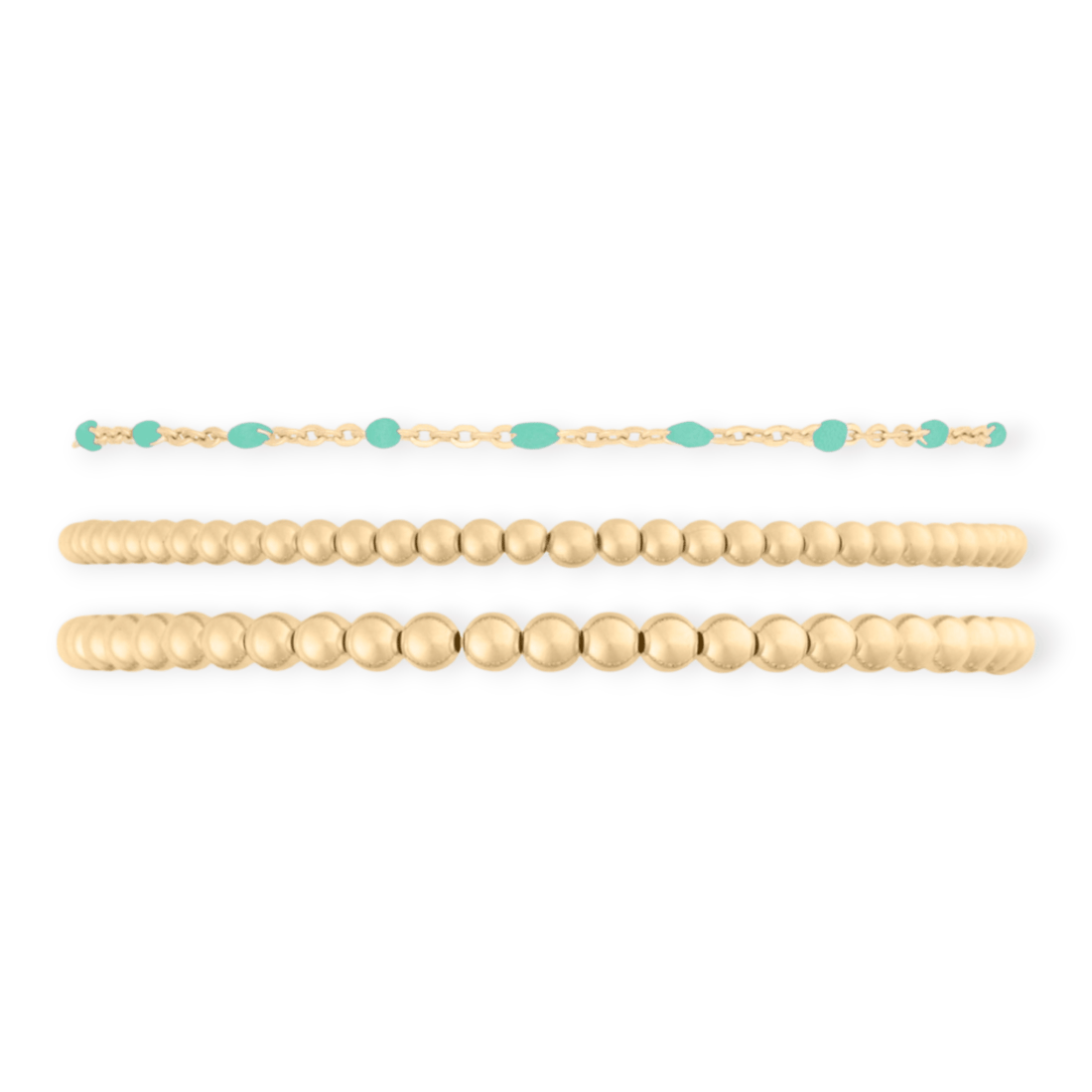 Cuffed by Nano LLC Turquoise Daisy + Juno Bracelet Triple Stack