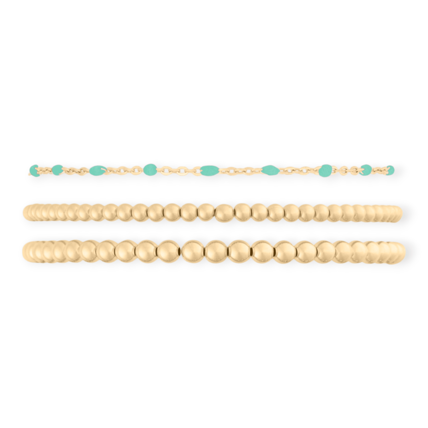 Cuffed by Nano LLC Turquoise Daisy + Juno Bracelet Triple Stack
