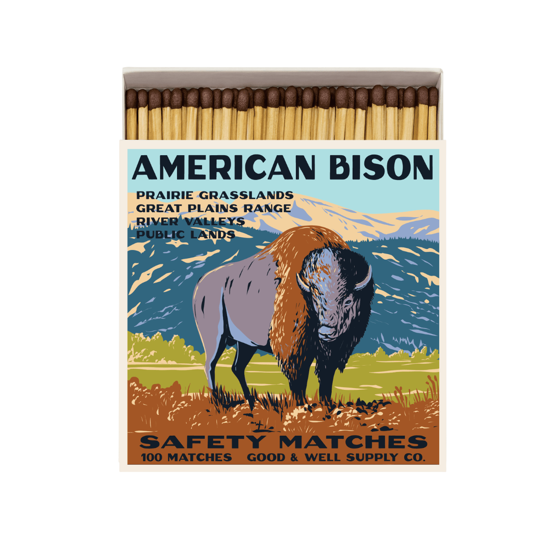 Good &amp; Well Supply Co. American Bison Cabin Matches